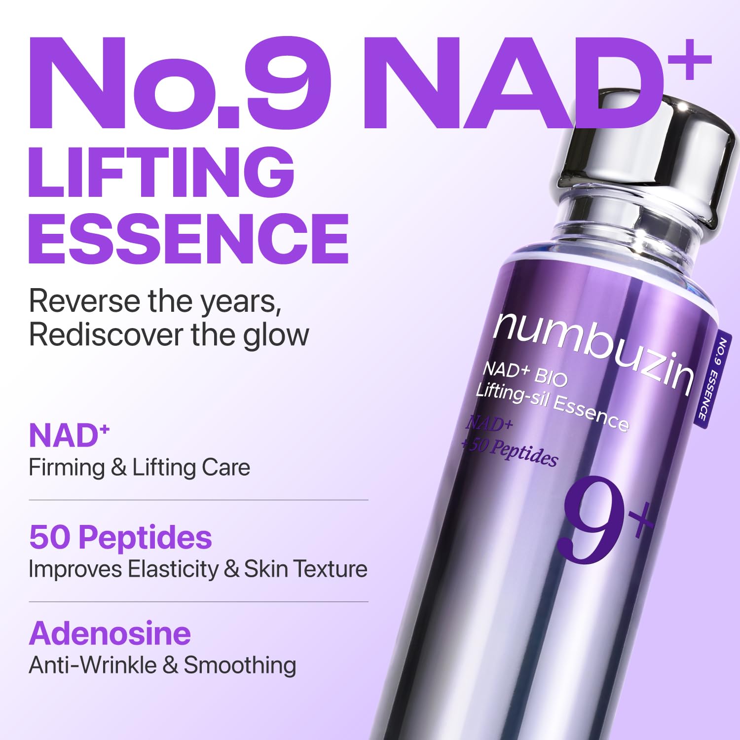 [Numbuzin] No.9 NAD Bio Lifting-sil Essence 1.69fl oz (50ml)
