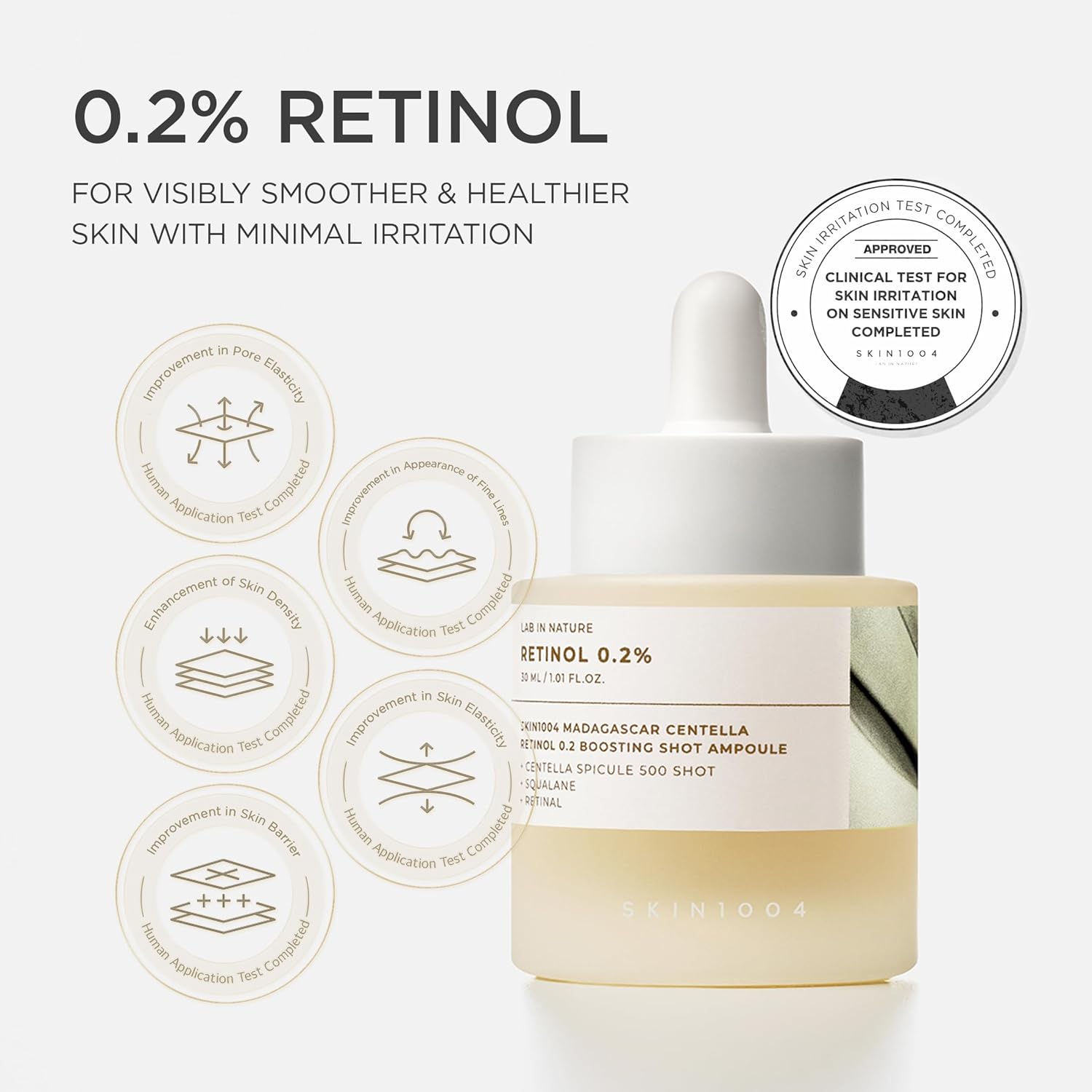 [SKIN1004] Madagascar Centella Retinol 0.2 Boosting Shot Ampoule 1.01fl oz (30ml)