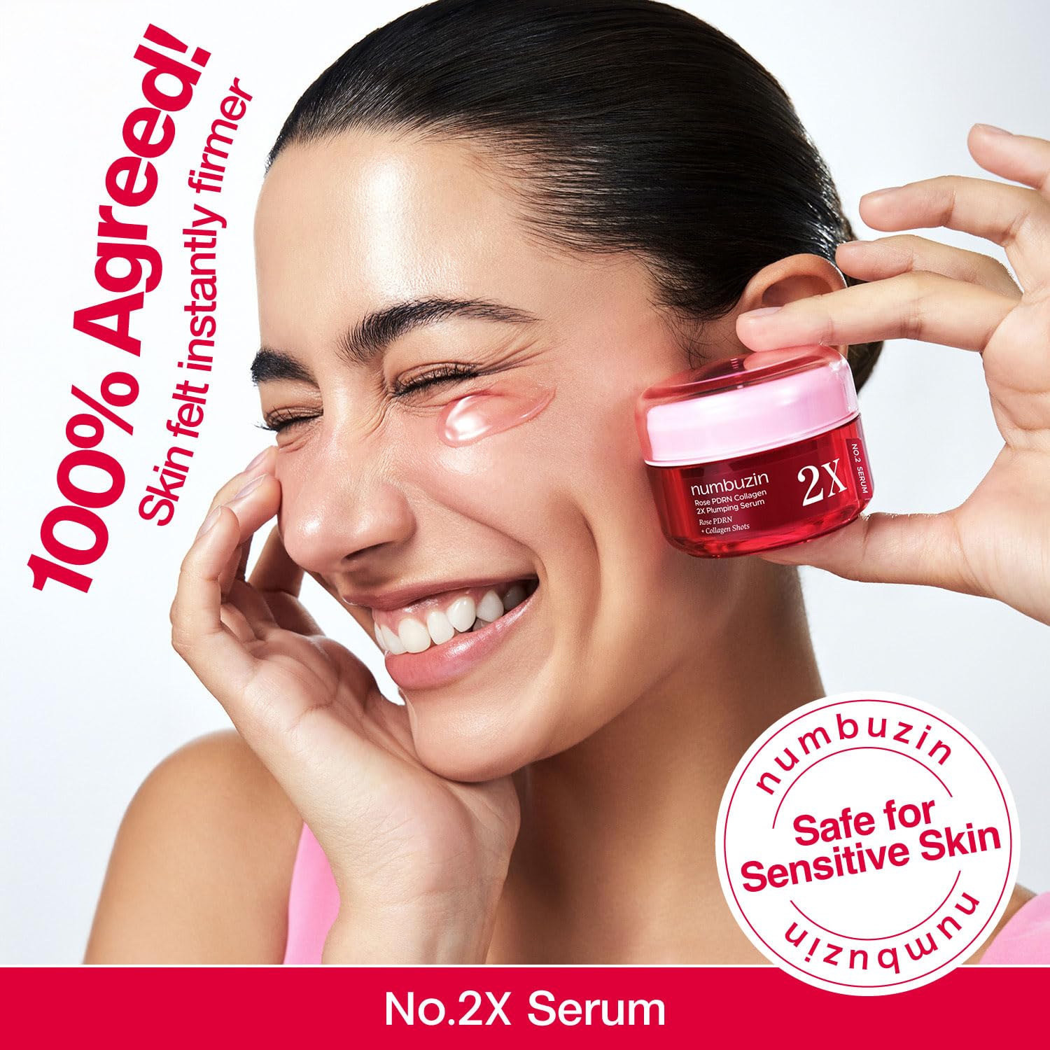 [Numbuzin] No.2 Rose PDRN Collagen 2X Plumping Serum 1.01fl oz (30ml)