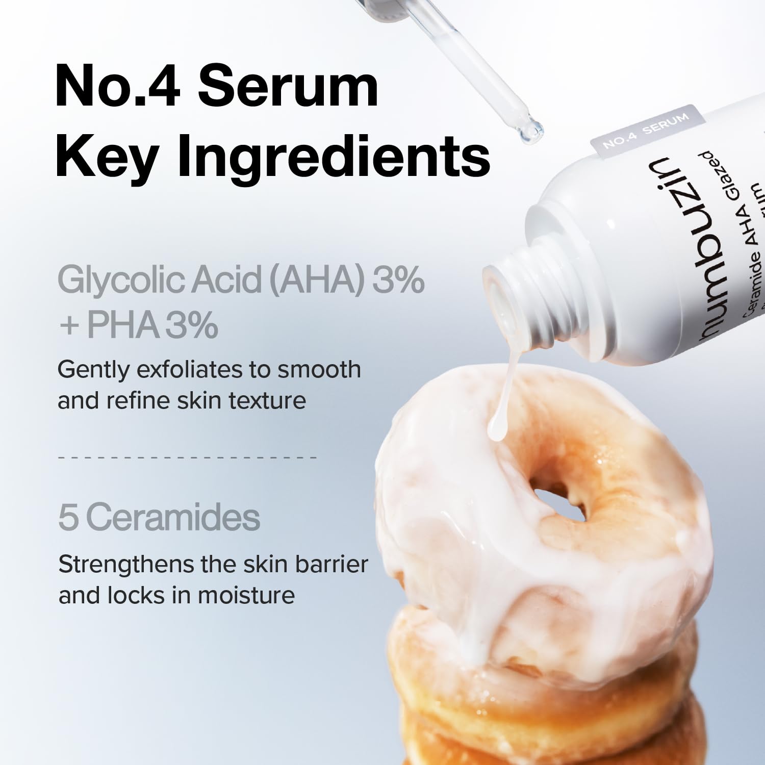 [Numbuzin] No.4 Ceramide AHA Glazed Skin Prep Serum 1.01fl oz (30ml)
