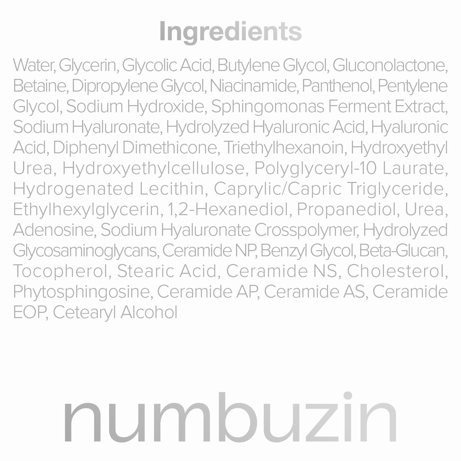 [Numbuzin] No.4 Ceramide AHA Glazed Skin Prep Serum 1.01fl oz (30ml)