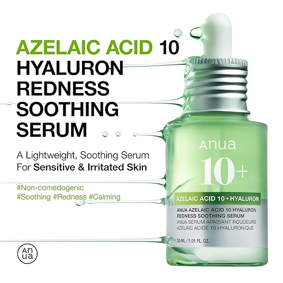[Anua] Azelaic Acid 10 Hyaluron Redness Soothing Serum 1.01 fl oz (30ml)