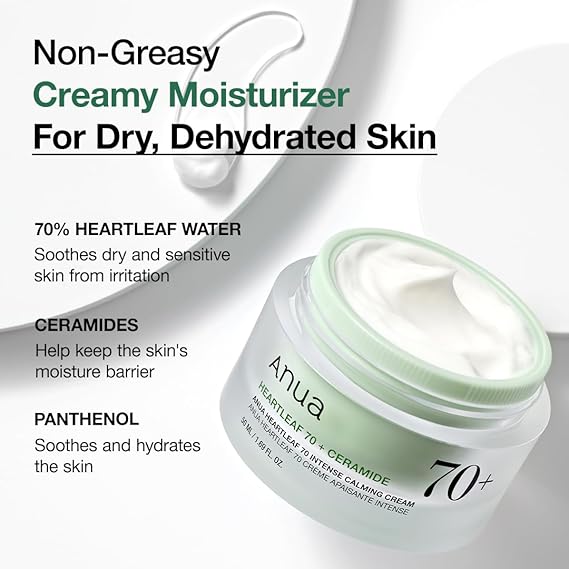 [Anua] Heartleaf 70% Intense Calming Cream 1.69 fl oz (50ml)