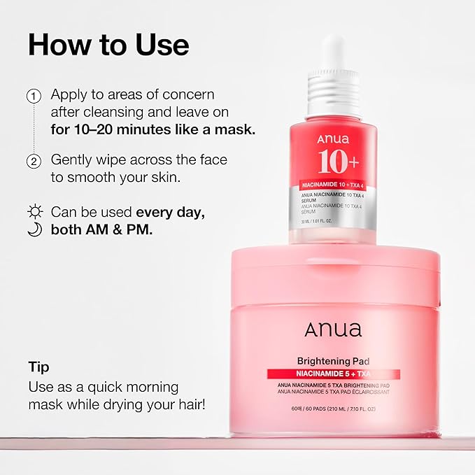 [Anua] Niacinamide 5 TXA Brightening Pad 7.10 fl oz (210ml) (60Pads)