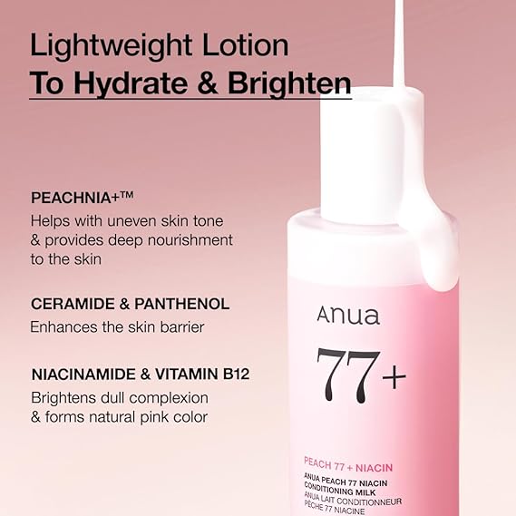 [Anua] Peach 77% Niacin Conditioning Milk 5.07 fl oz (150ml)