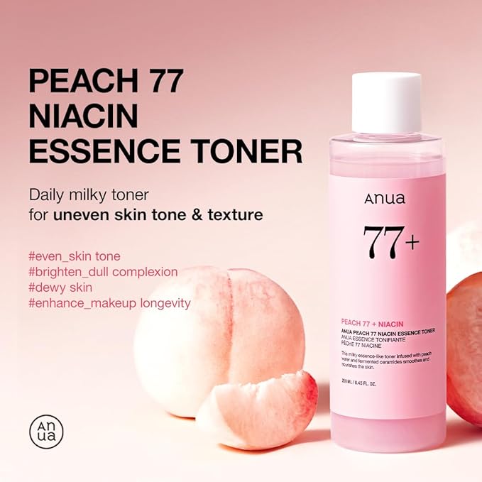[Anua] Peach 77% Niacin Essence Toner 8.45 fl oz (250ml)