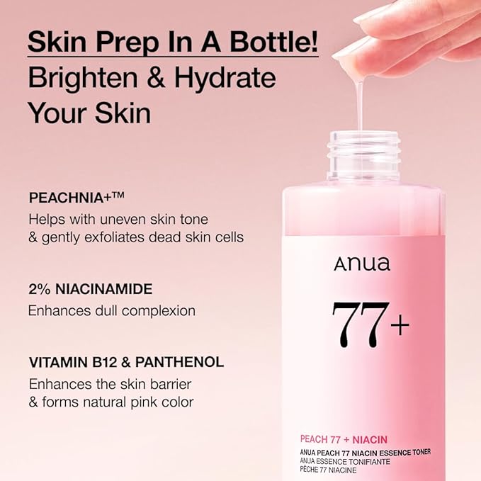 [Anua] Peach 77% Niacin Essence Toner 8.45 fl oz (250ml)