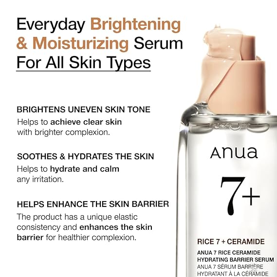 [Anua] Rice Ceramide 7 Hydrating Barrier Serum 1.69 fl oz (50ml)
