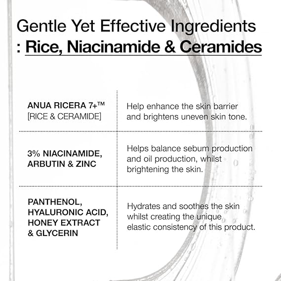 [Anua] Rice Ceramide 7 Hydrating Barrier Serum 1.69 fl oz (50ml)