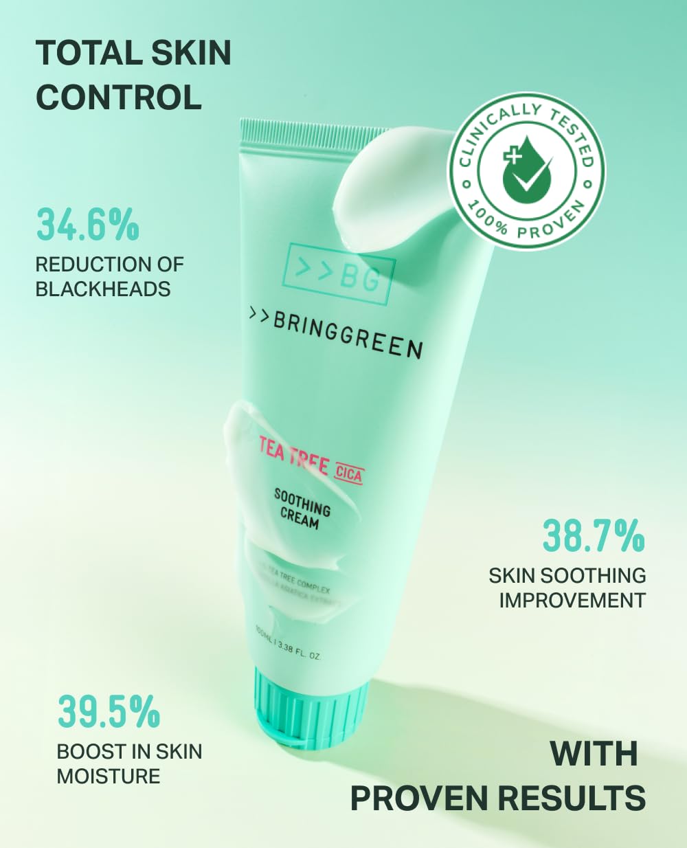 [Bringgreen] Tea Tree Cica Soothing Cream Plus 3.38 fl oz (100ml)