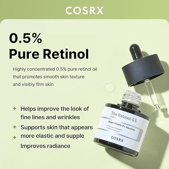 [COSRX] The Retinol 0.5 Oil 0.67 fl oz (20ml)