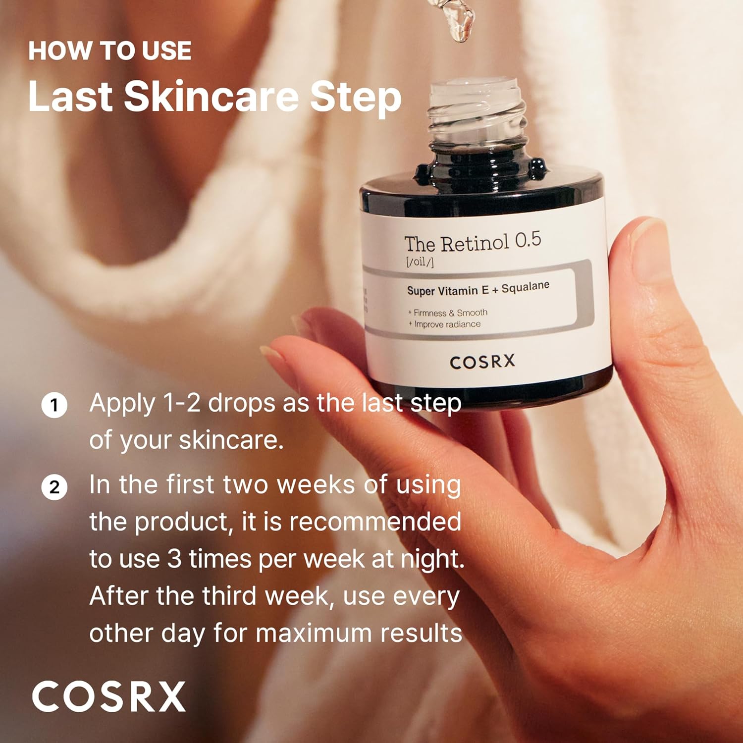 [COSRX] The Retinol 0.5 Oil 0.67 fl oz (20ml)