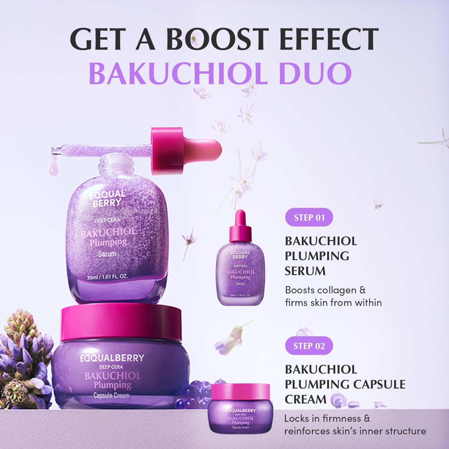 [EQQUALBERRY] Bakuchiol Plumping Serum 1.01 fl oz (30ml)