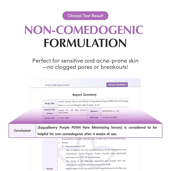 [EQQUALBERRY] Purple PDRN Pore Minimizing Serum 1.01 fl oz (30ml)