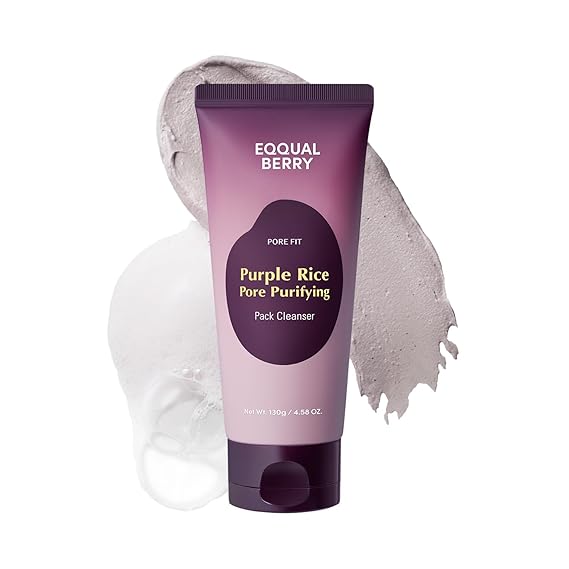 [EQQUALBERRY] Purple Rice Pore Purifying Pack Cleanser 4.58 oz (130g)