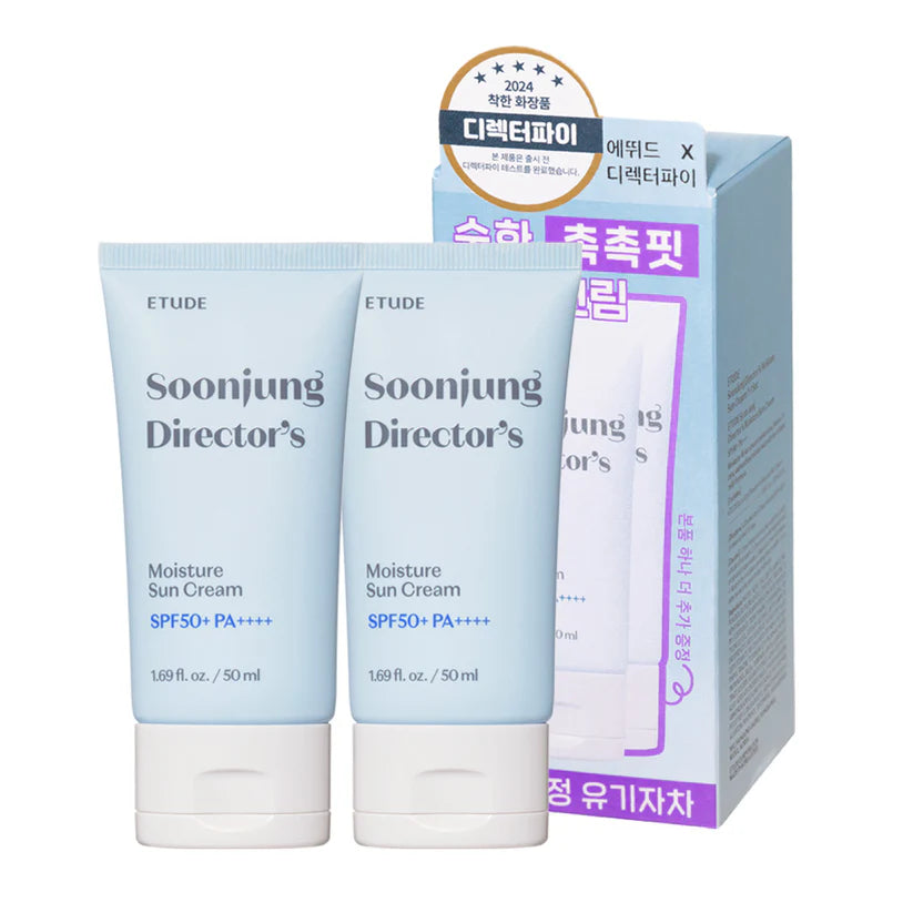 [Etude] Soonjung Director's Moisture Sun Cream Set 1.69 fl oz (50ml+50ml)