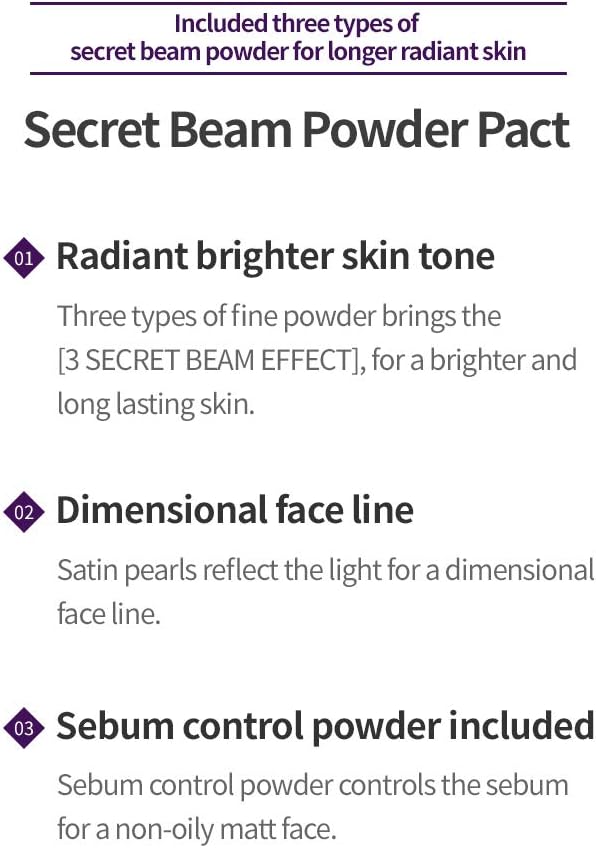 [Etude] Secret Beam Powder Pact [SPF36/PA+++]_0.53oz (15g)