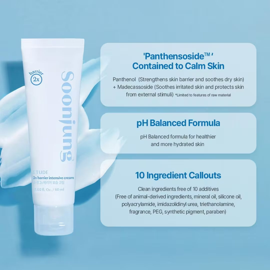 [Etude] Soonjung 2x Barrier Moisturizing Cream_2.03fl oz (60ml)