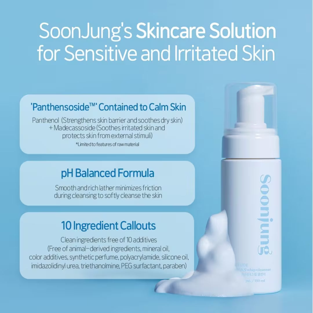 [Etude] Soonjung pH 6.5 Whip Cleanser_5.07fl oz (150ml)