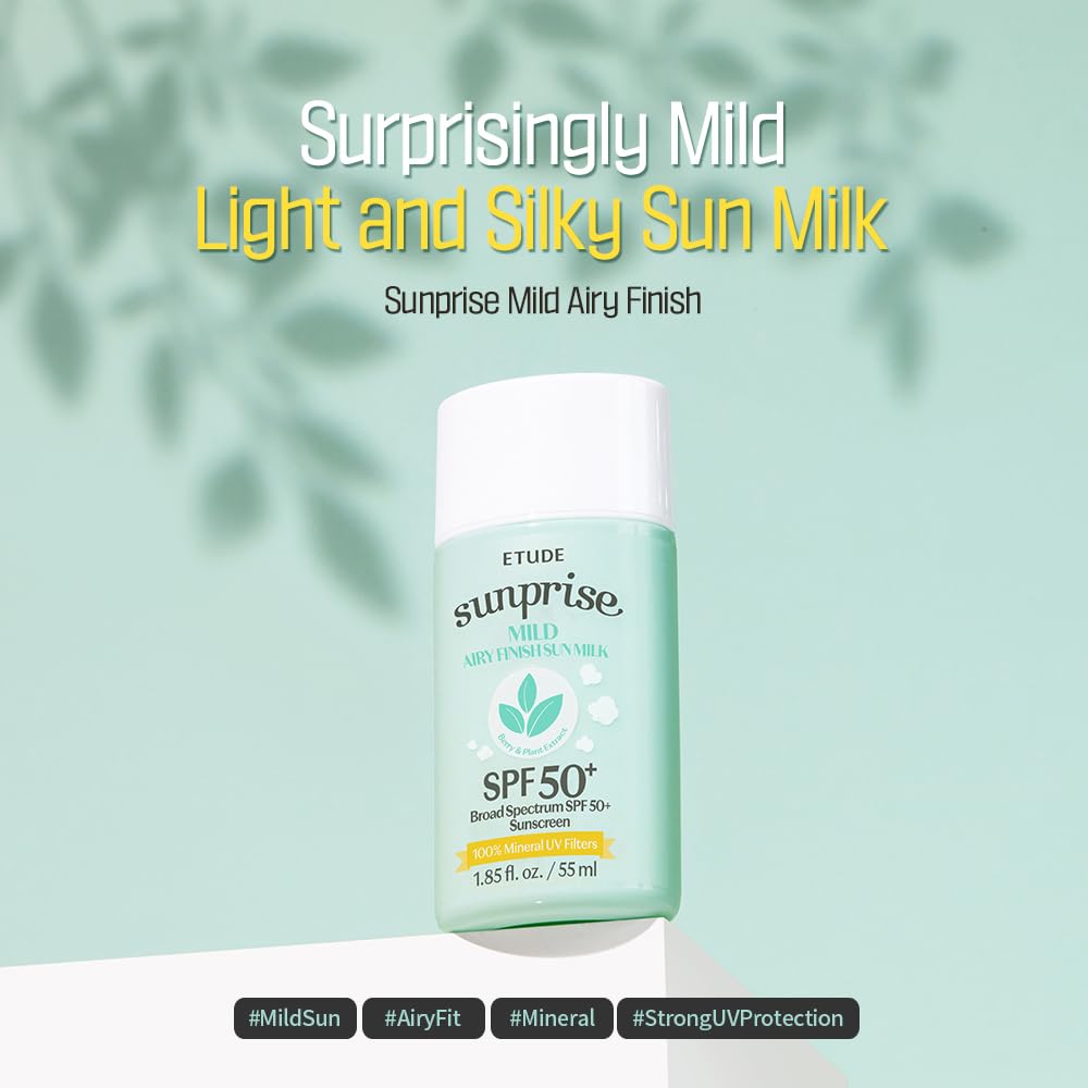 [Etude] Sunprise Mild Airy Finish Sun Milk [SPF50+/PA++++]_1.86fl oz (55ml)