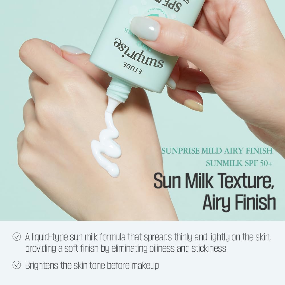 [Etude] Sunprise Mild Airy Finish Sun Milk [SPF50+/PA++++]_1.86fl oz (55ml)