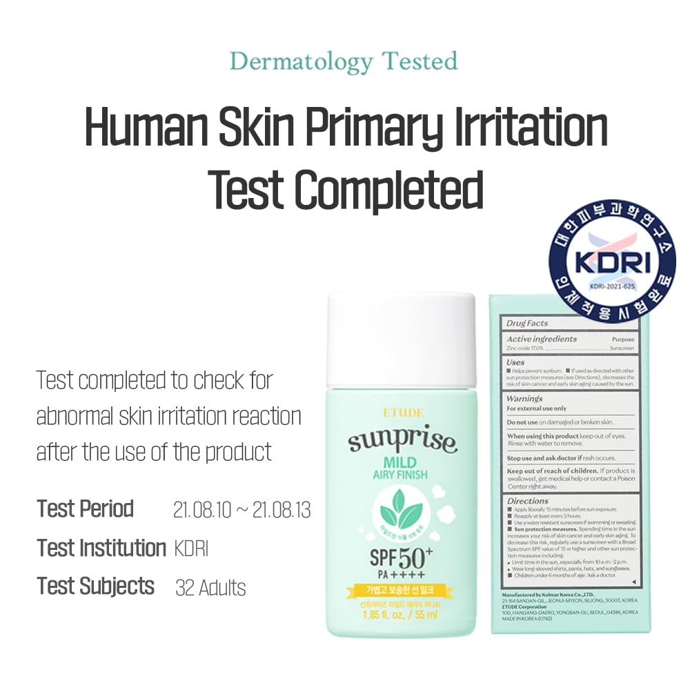 [Etude] Sunprise Mild Airy Finish Sun Milk [SPF50+/PA++++]_1.86fl oz (55ml)