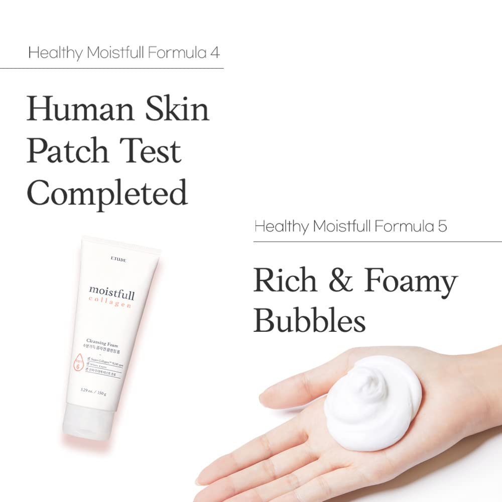 [Etude] Moisture-filled collagen cleansing foam_5.07fl oz (150ml)
